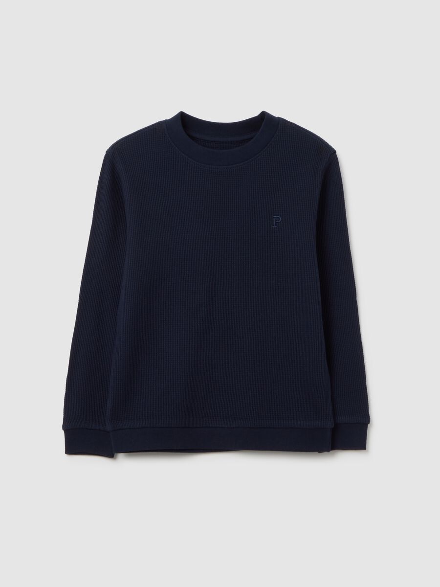 Pure Cotton Blue Kids T-Shirt with Regular Fit_0