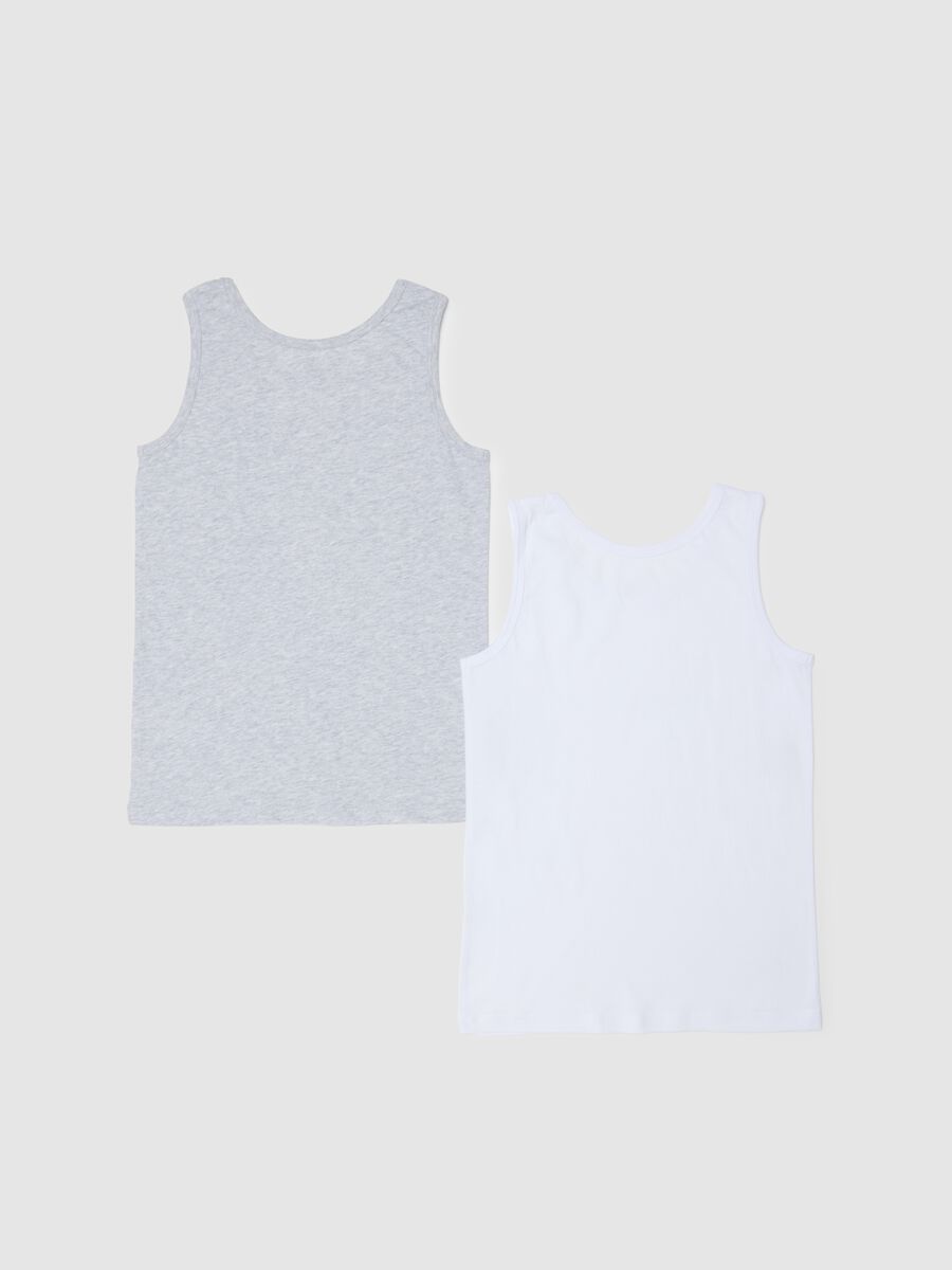 Bipack canottiere in puro cotone multicolor da ragazzo regular fit_1