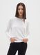 Black regular fit top with round neckline_1