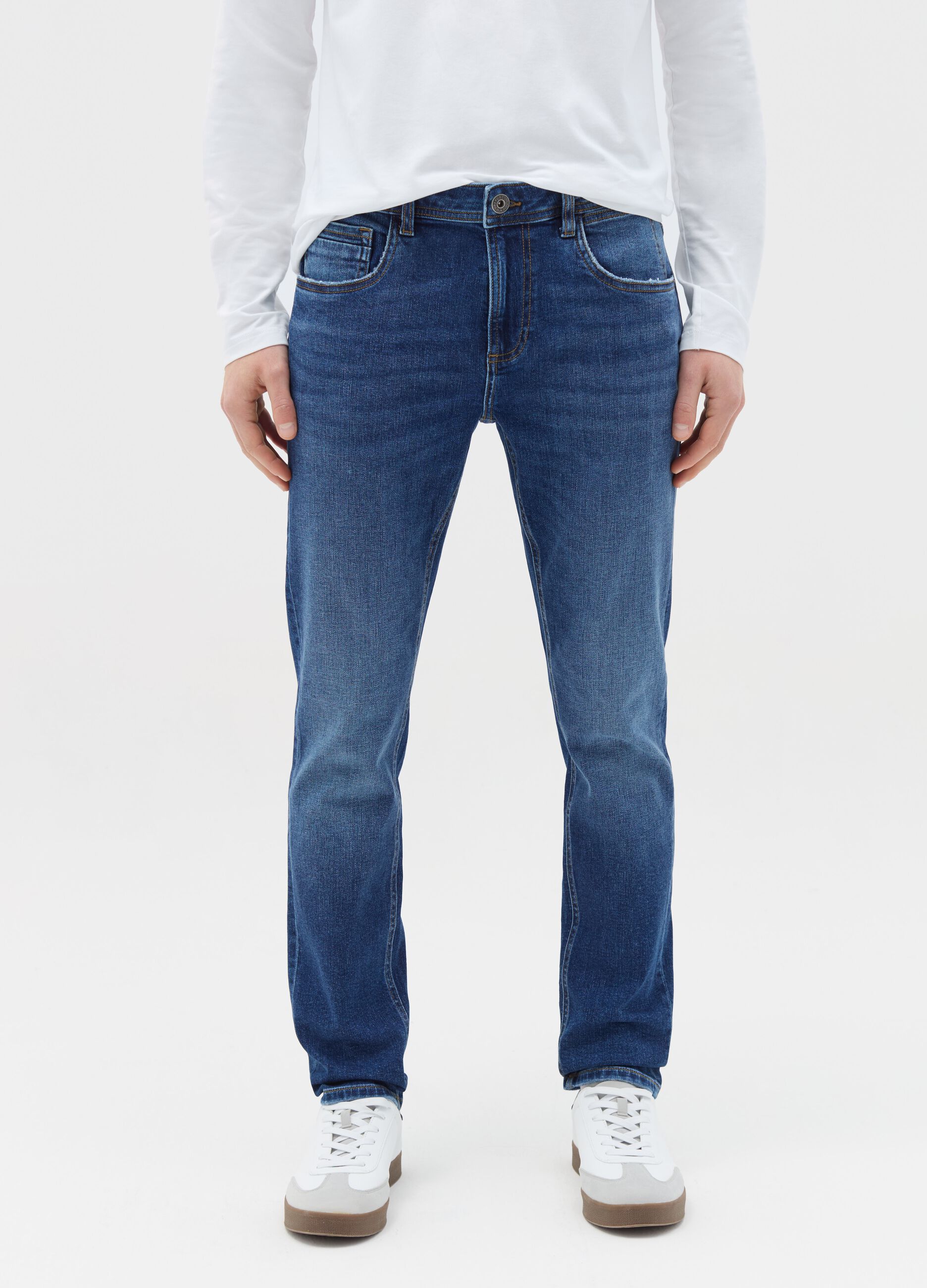 Skinny-fit stretch jeans