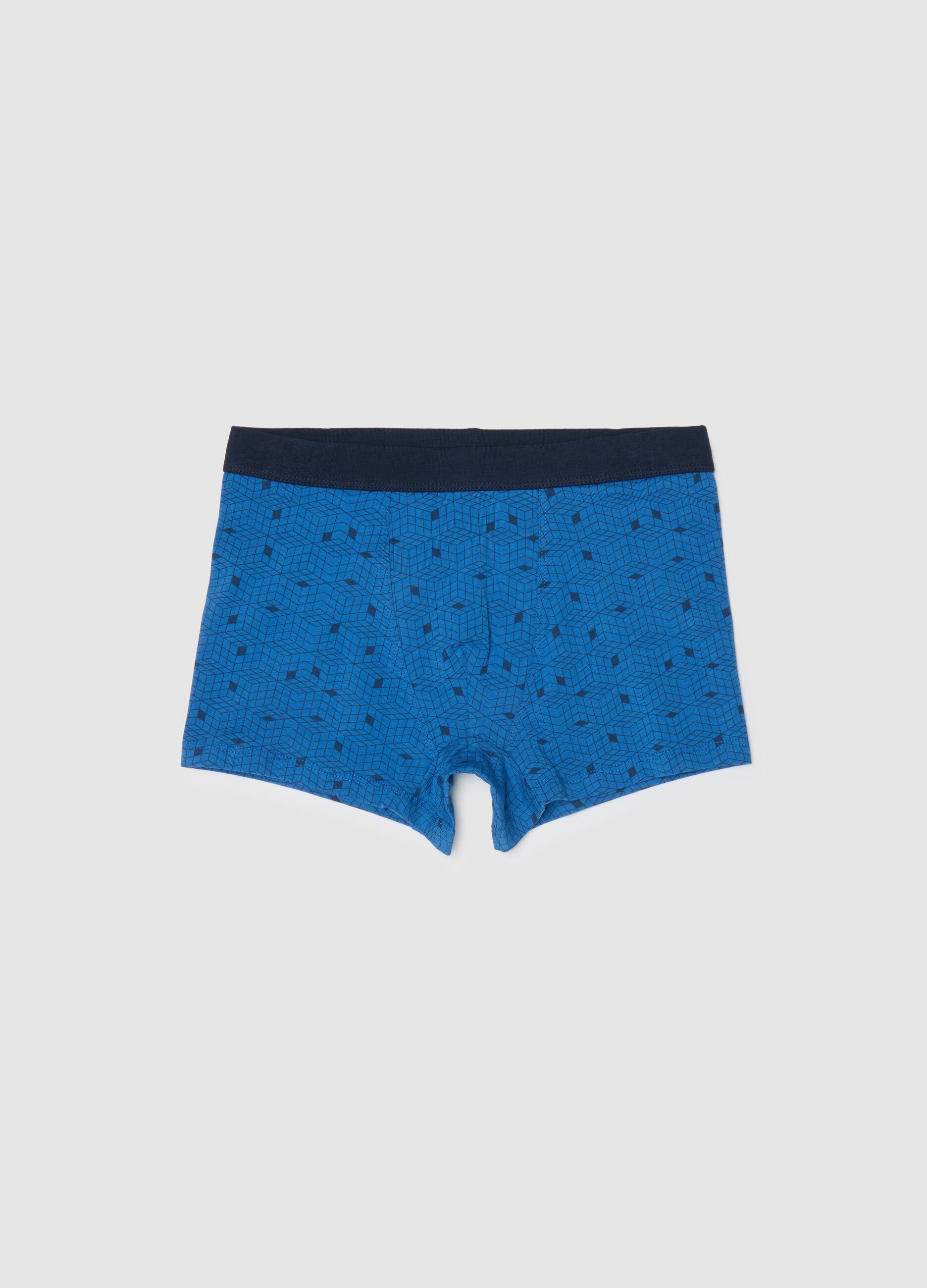 Boys' Multicolour Stretch Cotton Boxer Shorts