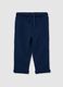 Baby blue jogger trousers in pure cotton regular fit_0