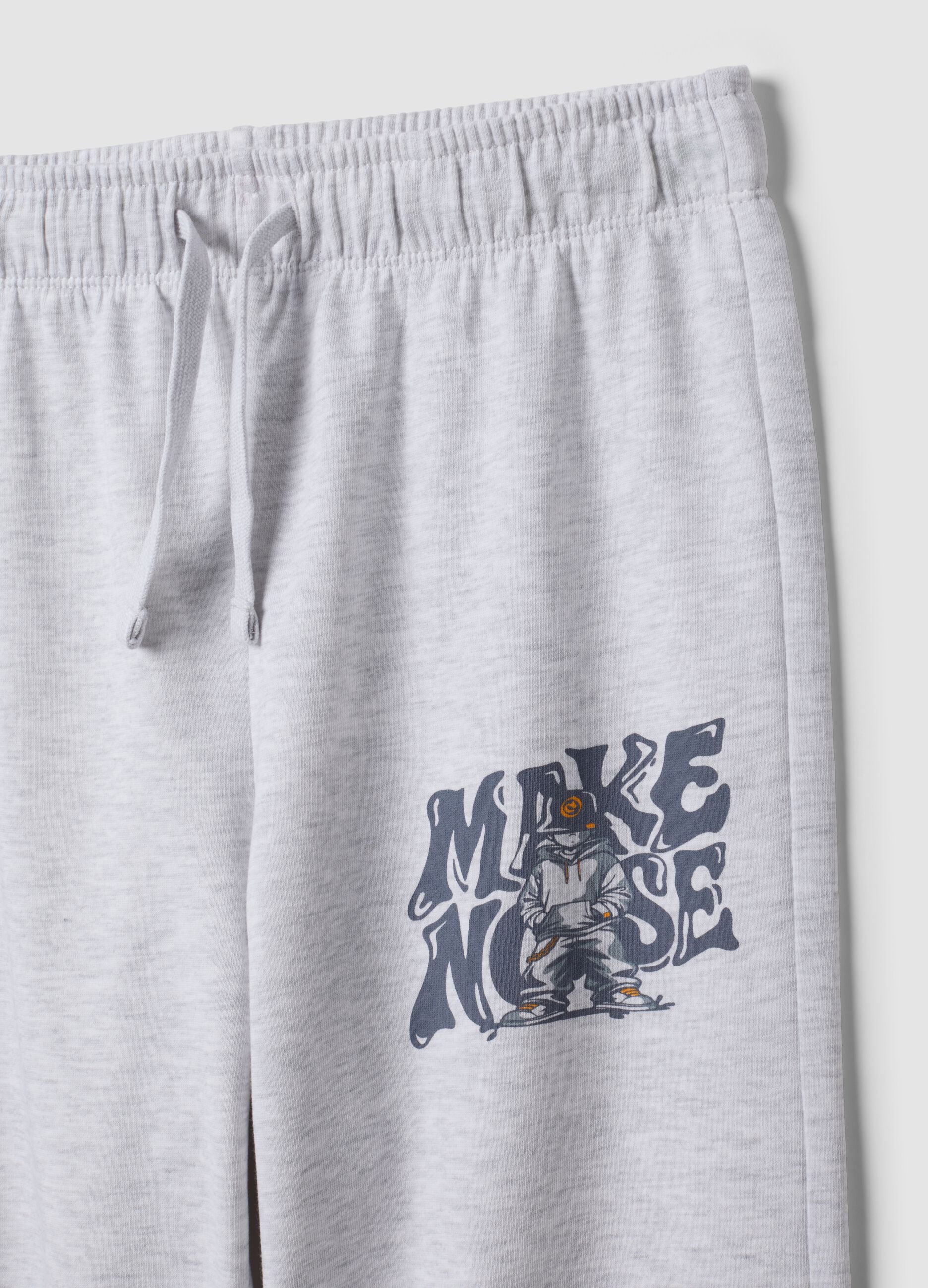 Pantaloni jogger grigi in puro cotone