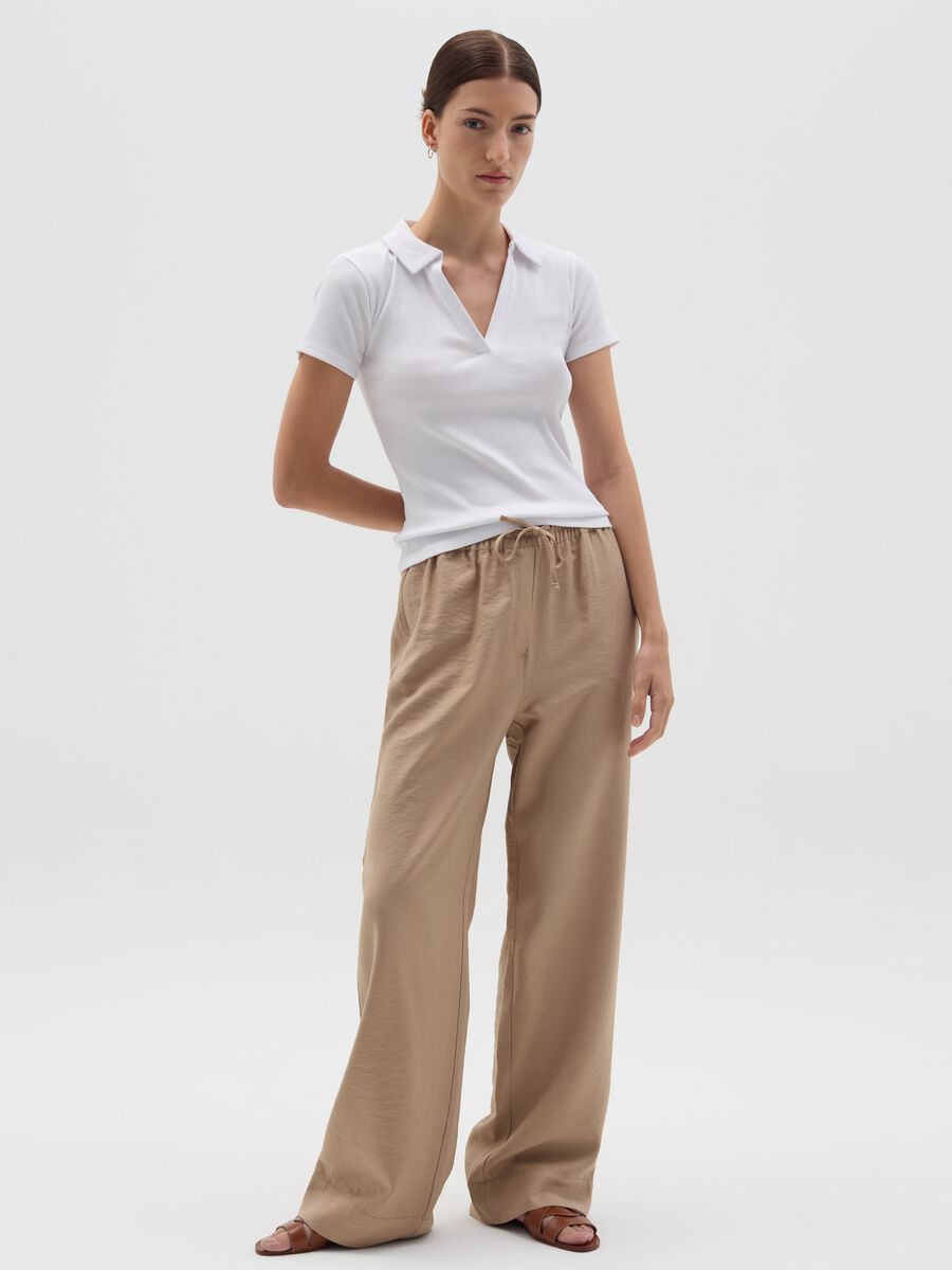 Fluid trousers with drawstring_0