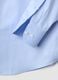 Light blue pure cotton regular fit easy iron shirt_5