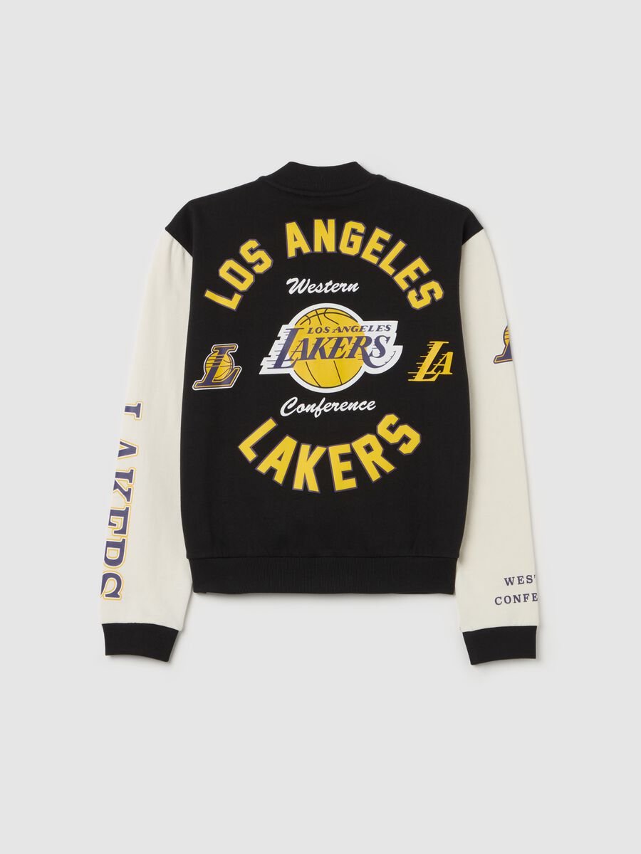 Bomber varsity patch e stampa NBA Los Angeles Lakers_4