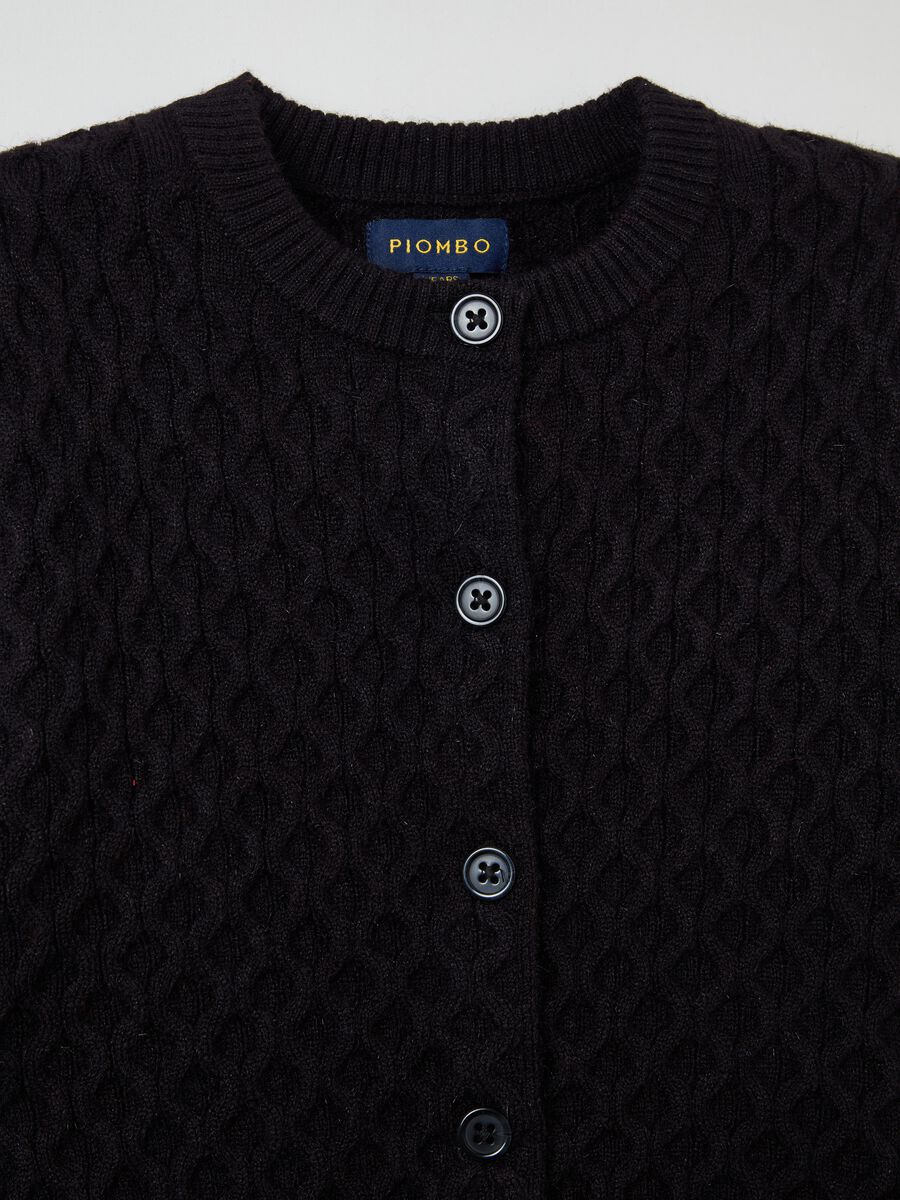 Cardigan con lavorazione ondulata _5