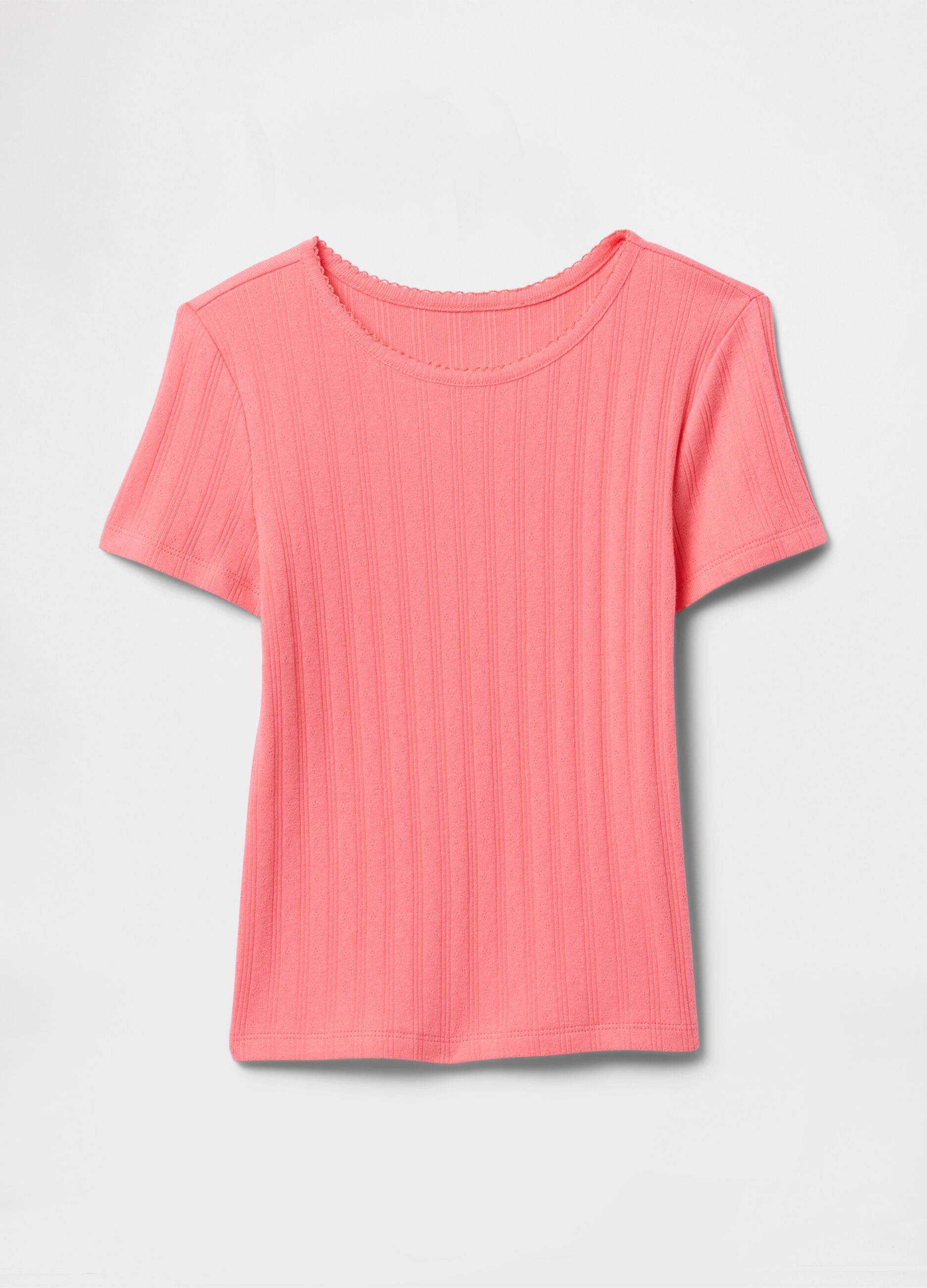 Ribbed Pink T-shirt