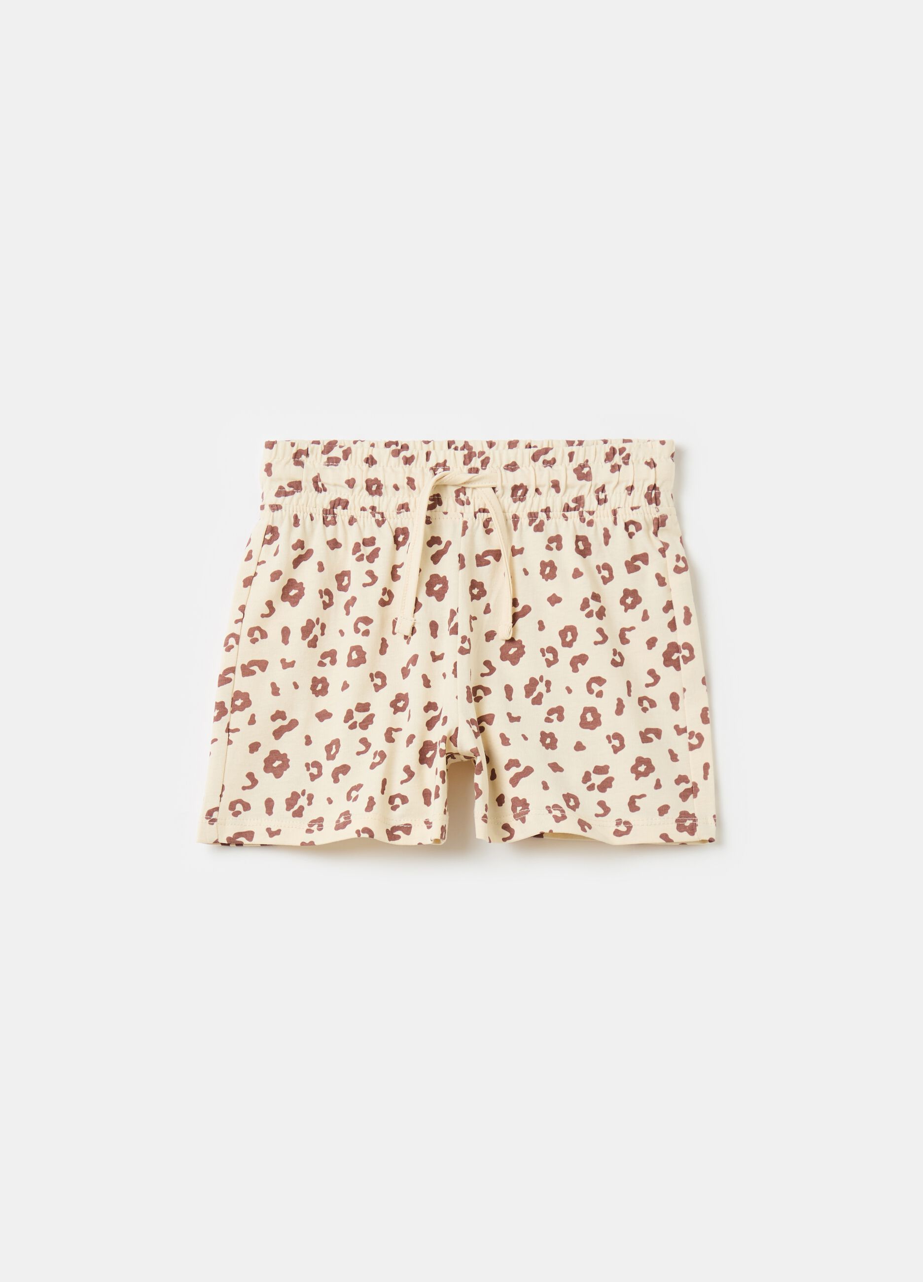 Shorts con stampa maculata