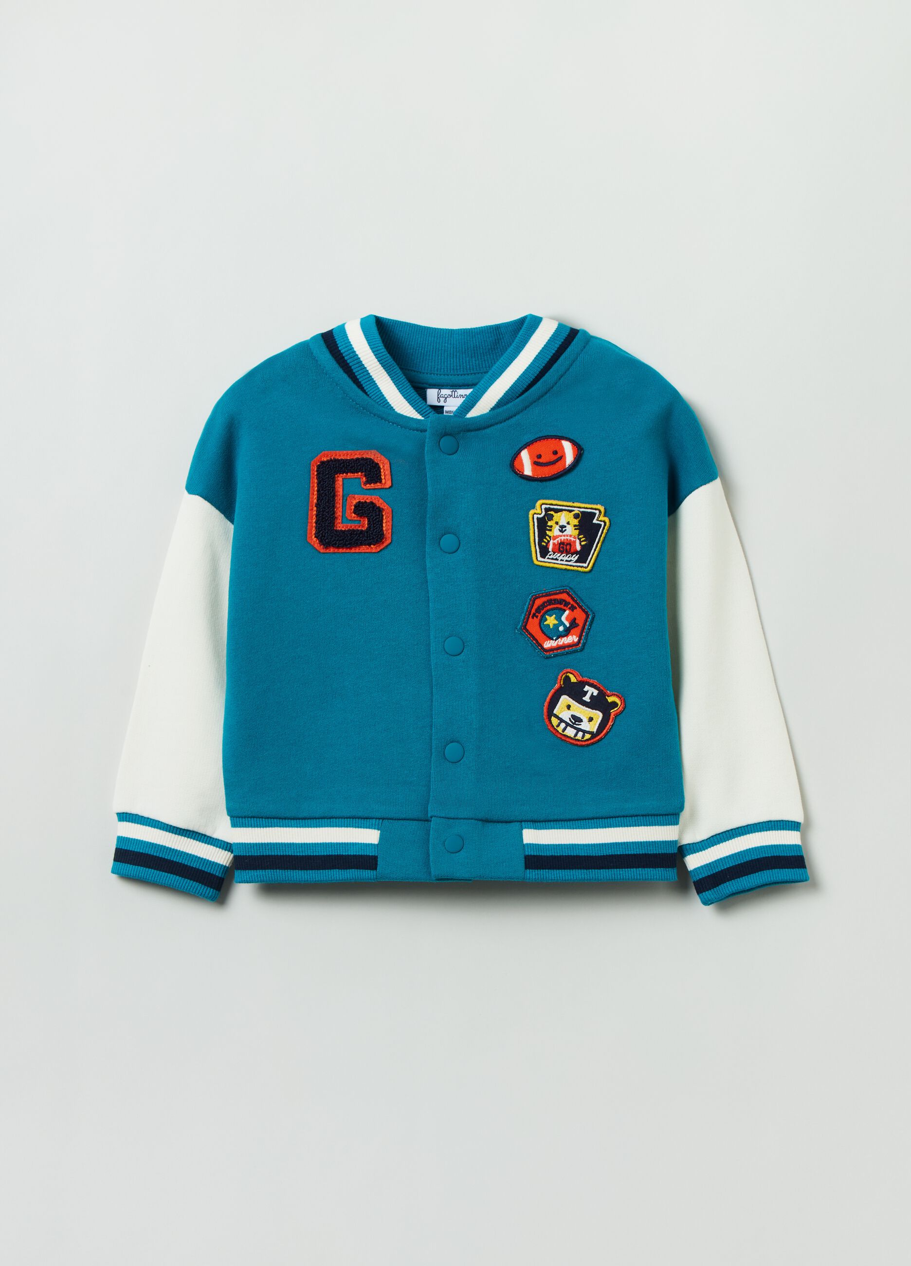 Felpa in French Terry con patch_0