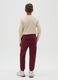 Boys' red pure cotton jogger trousers with regular fit_2
