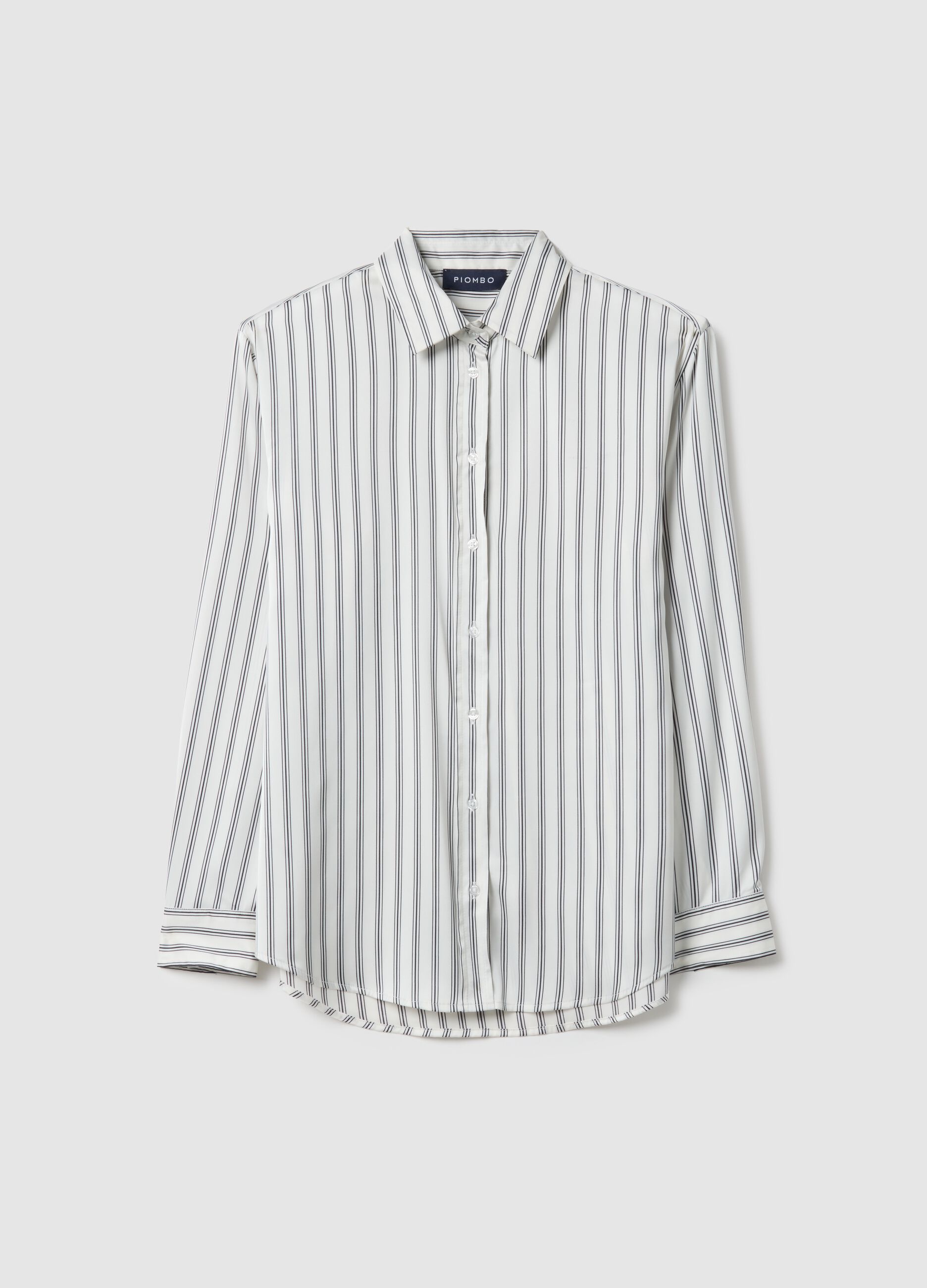 Regular fit multicolour striped long sleeve shirt