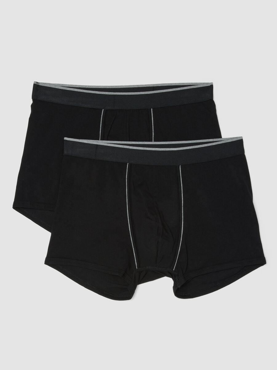 2-pack of black stretch Supima cotton boxer shorts_4