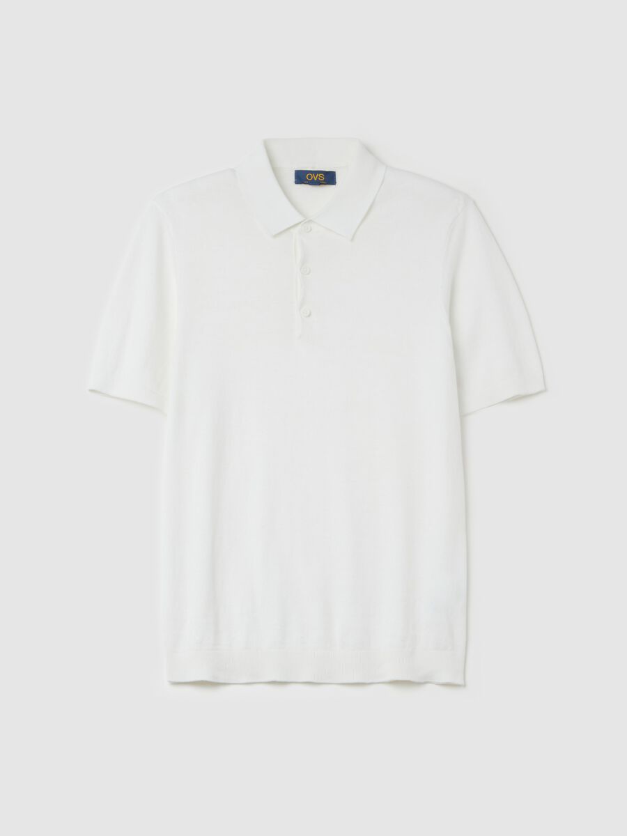Polo shirt in solid colour cotton_4