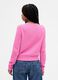 Pink Cotton Blend Sweater_1