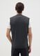 Grey viscose blend regular fit gilet_5