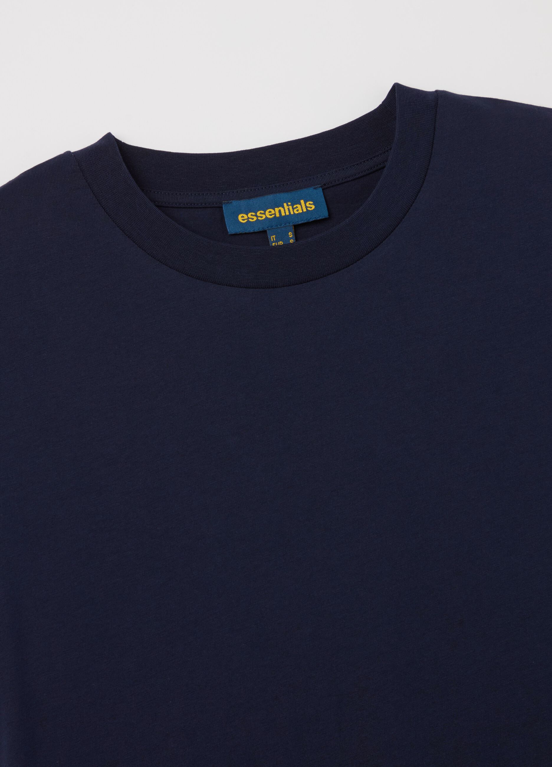 Essential blue cotton T-shirt dress