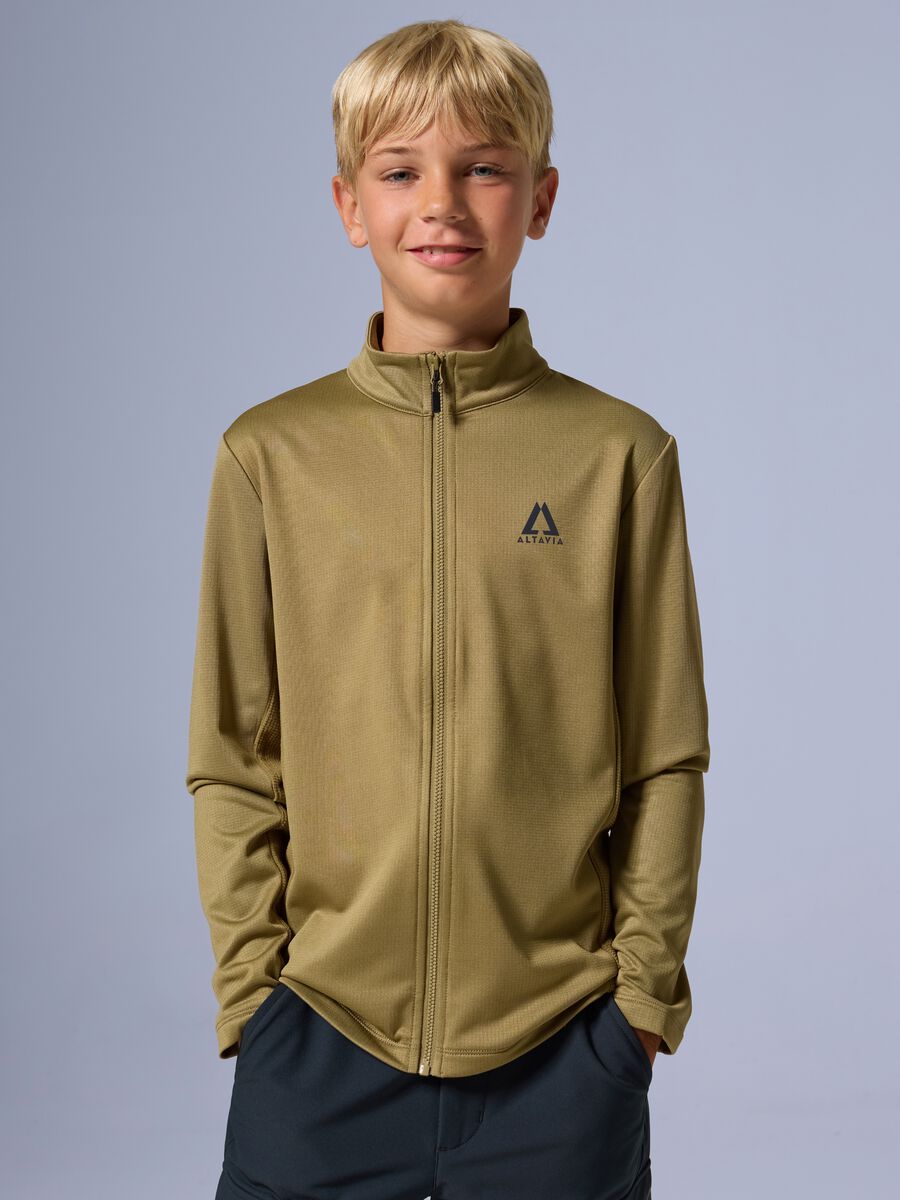 Waffle full zip fleece ALTAVIA WITH DEBORAH COMPAGNONI_1