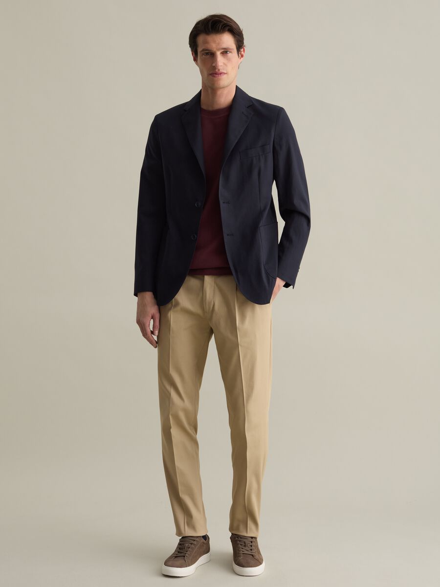 Blazer in Lyocell, cotton and linen_1