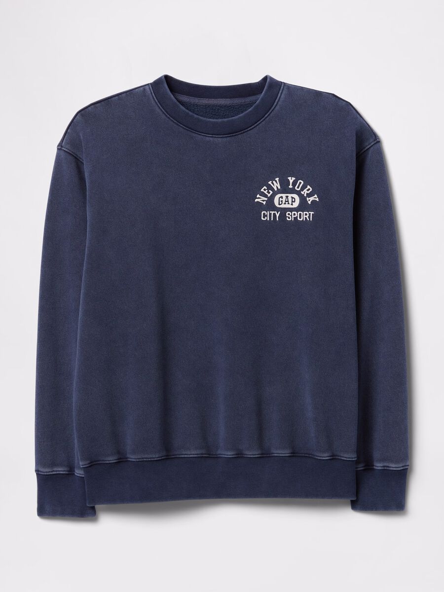 Blue sweatshirt with logo_4