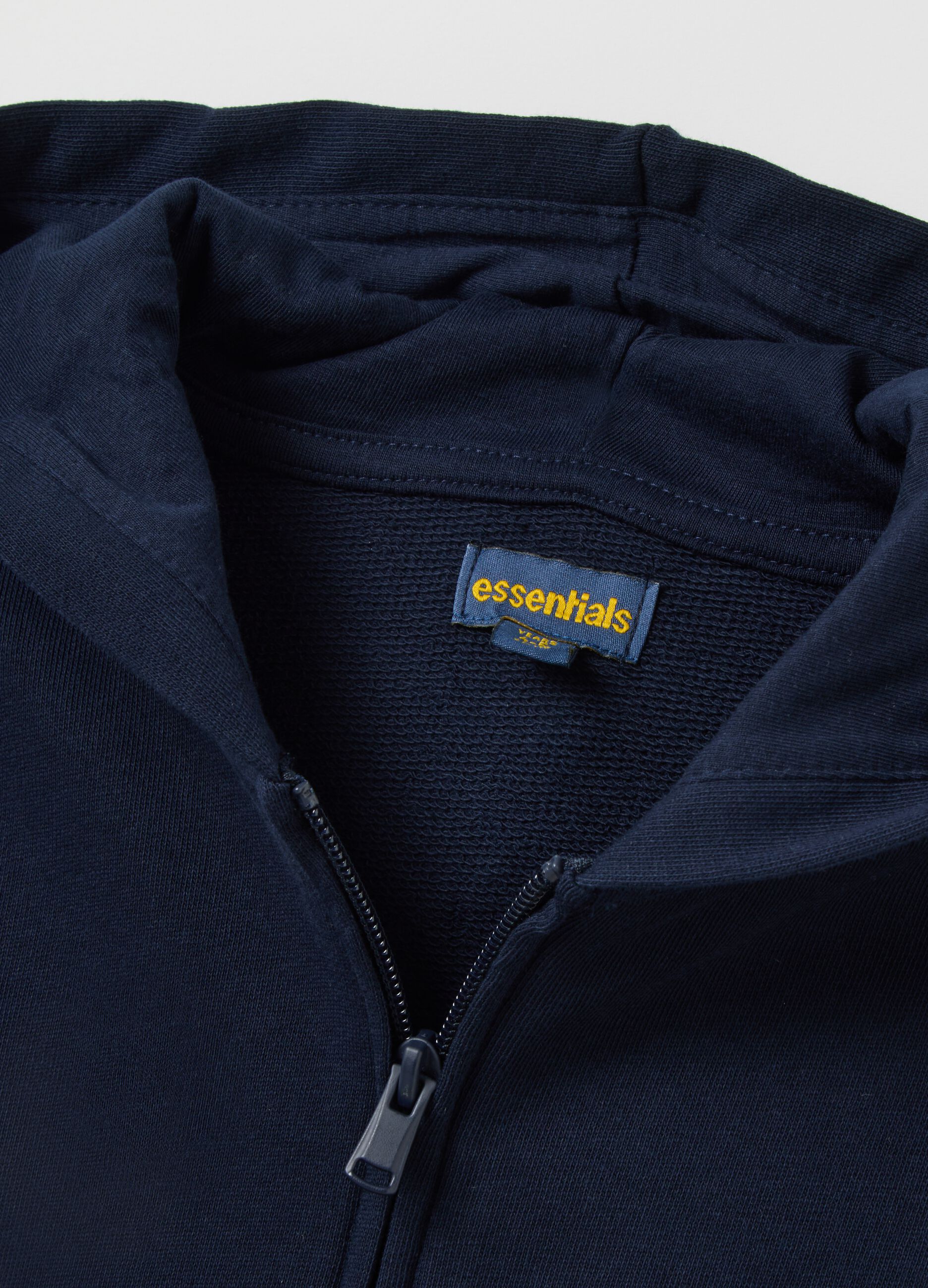 Children's Regular Fit Blue Cotton Hoodie