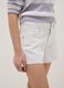 White pure cotton five-pocket shorts_2
