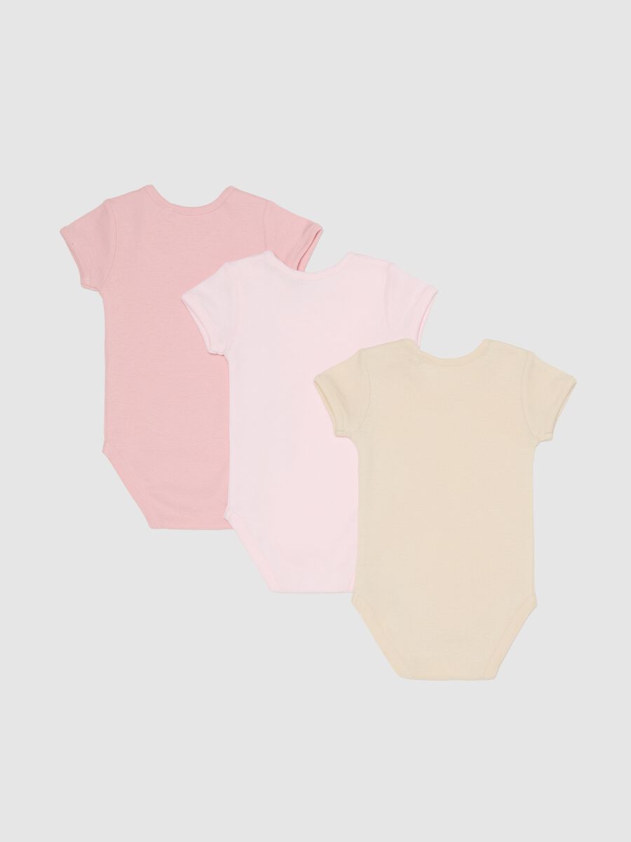 Tripack body multicolor da neonata in puro cotone_1