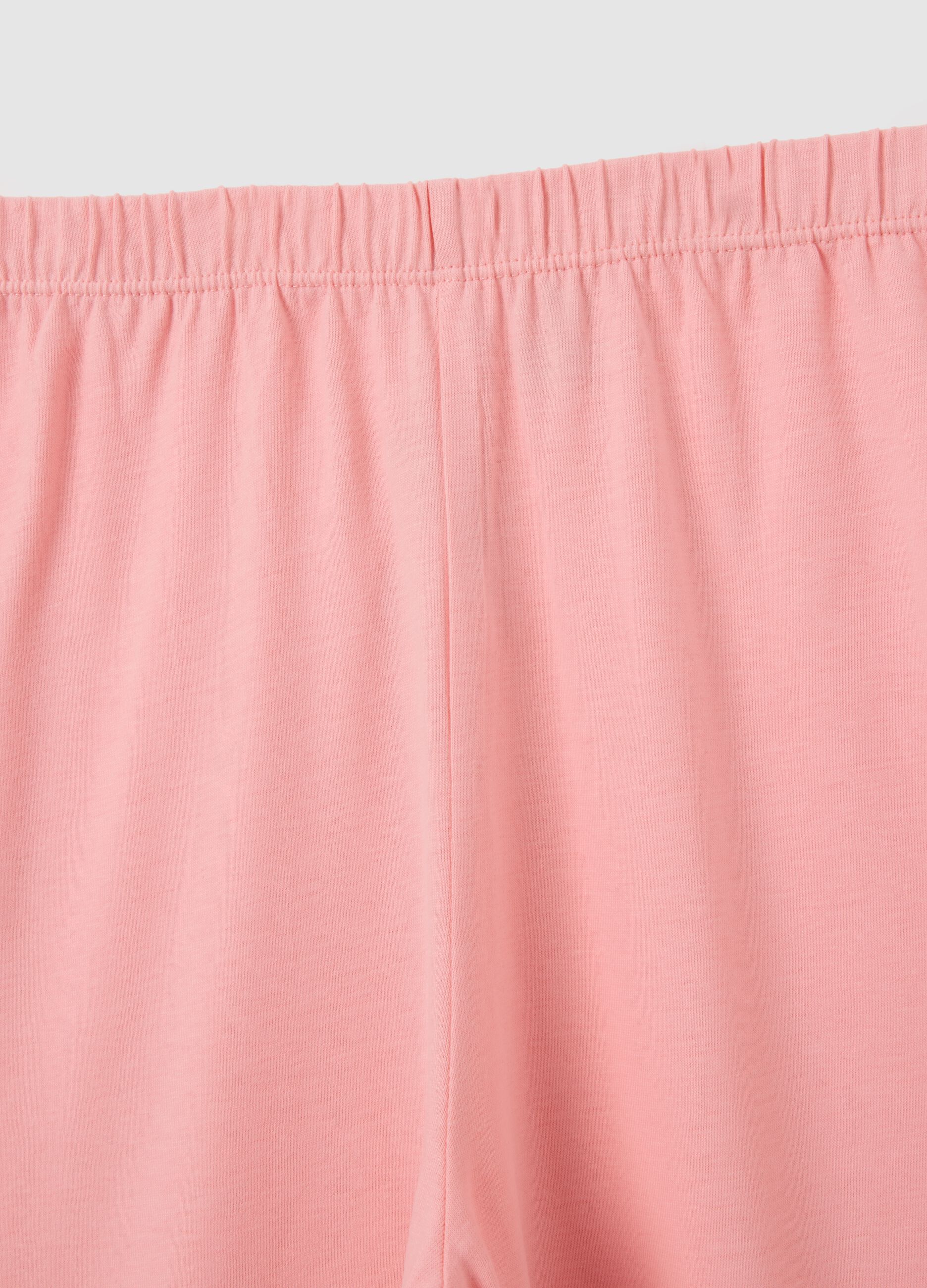 Girls' pure cotton multicolor regular fit pyjamas