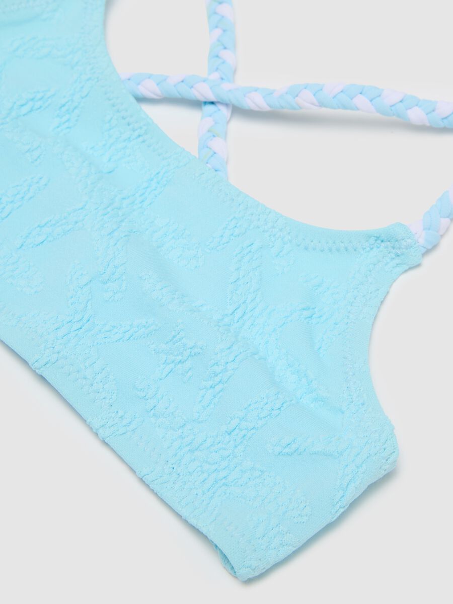 Blue Stretch Blend Children's Bikini_2
