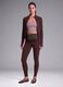 Brown fitted full-zip jacket in stretch fabric ALTAVIA STUDIO_4