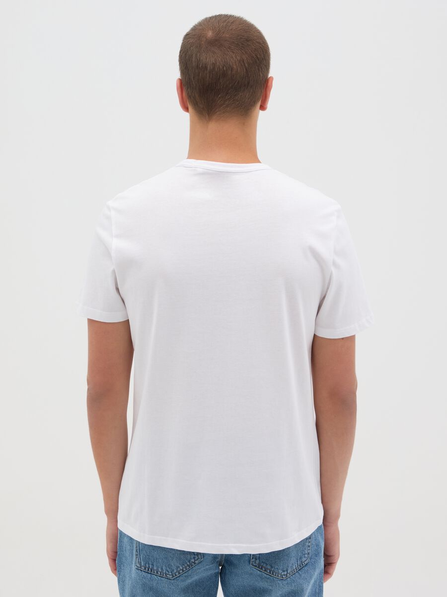 White T-shirt with horseshoe print Ovs_3