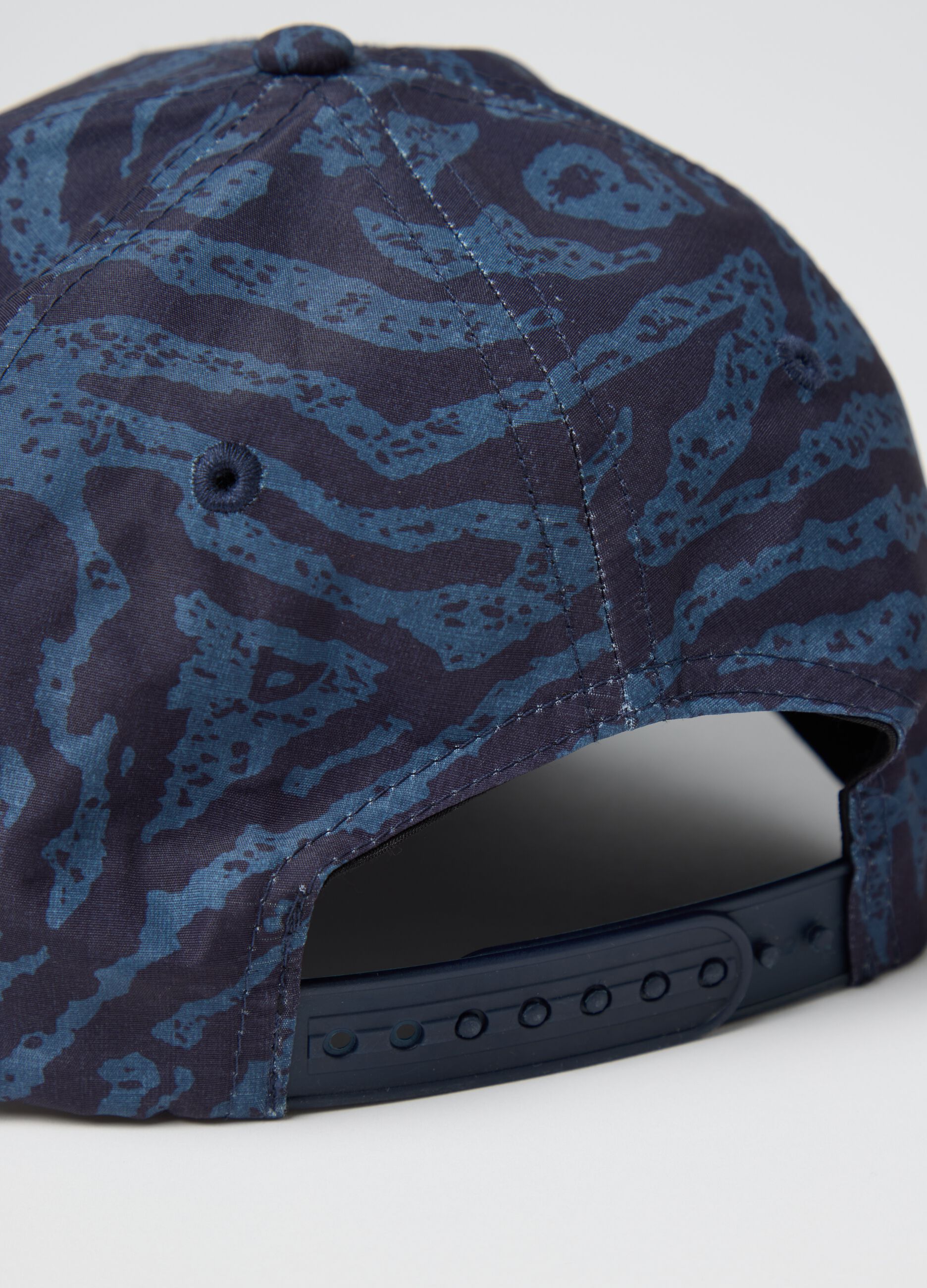 Maui Blue Printed Baseball Cap