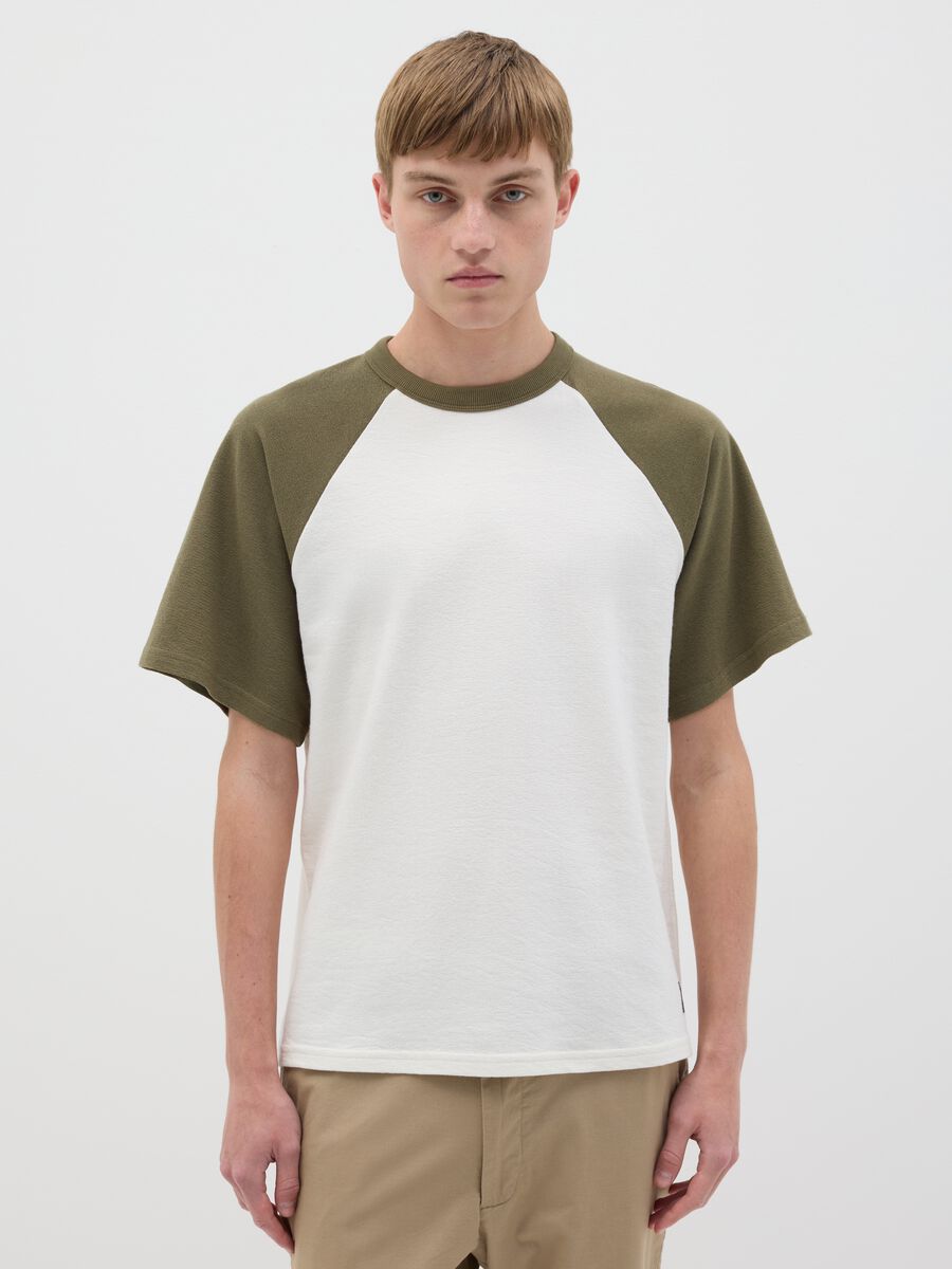 T-shirt in two-tone cotton_0