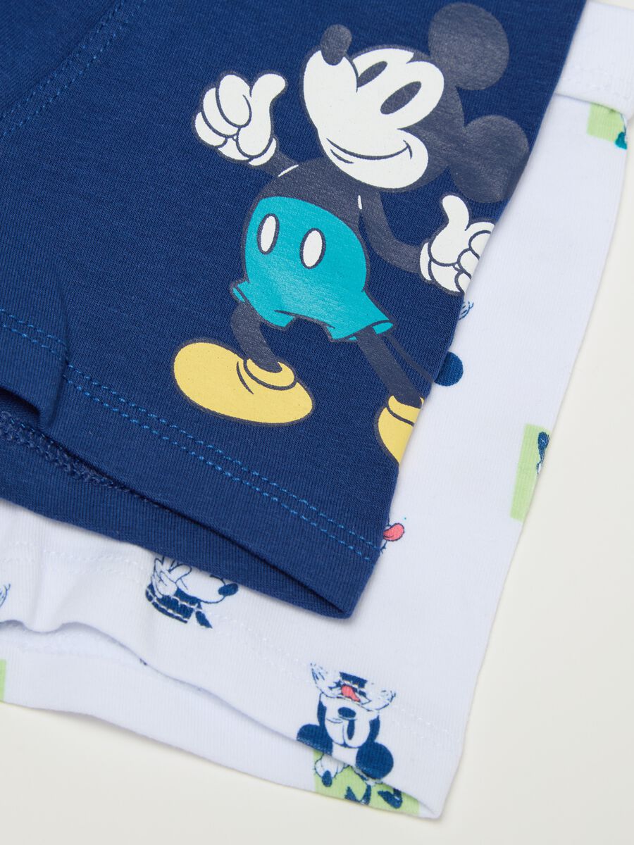 Two-pack boxer shorts in stretch cotton with Mickey Mouse print_2