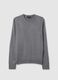Grey Regular Fit Crew Neck Jumper_4