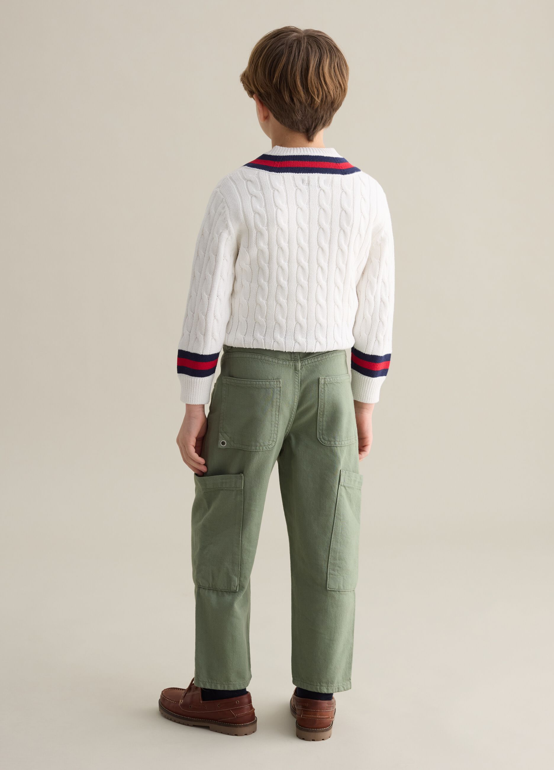 Cargo jeans in cotton