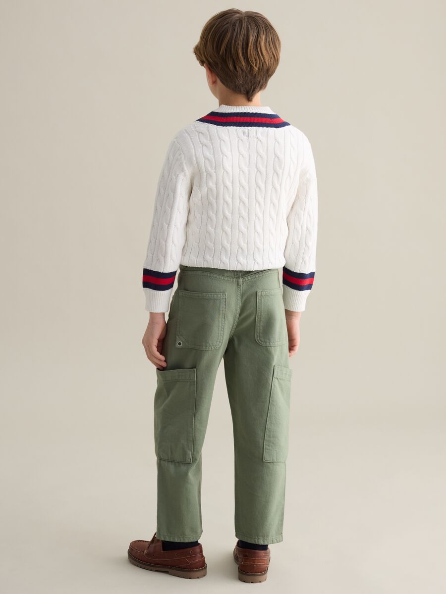 Cargo jeans in cotton_3