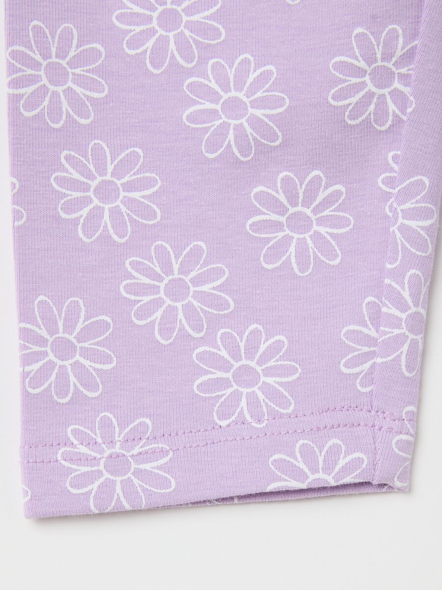 Printed stretch cotton leggings_3