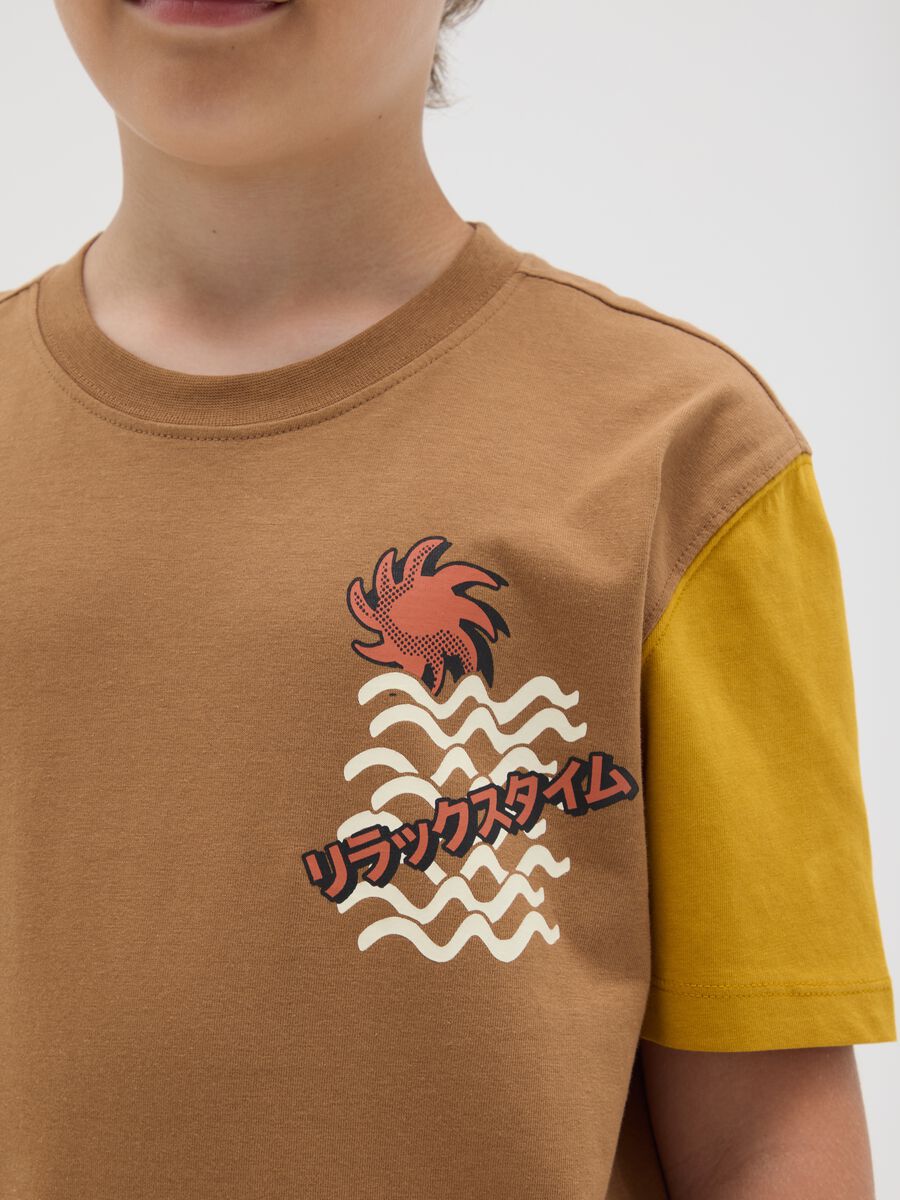 T-shirt da ragazzo in puro cotone multicolor regular fit_2