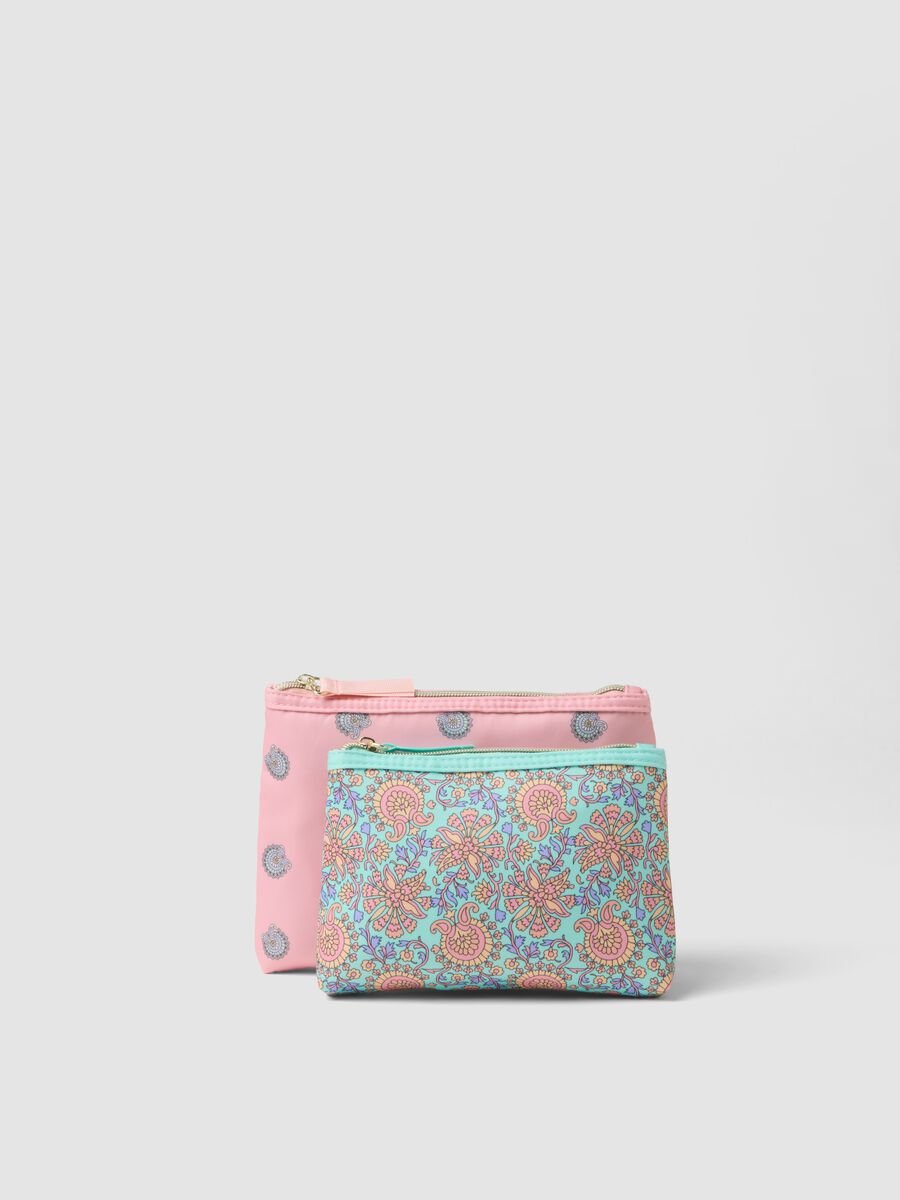 Multicolour pouch set with patterns_0