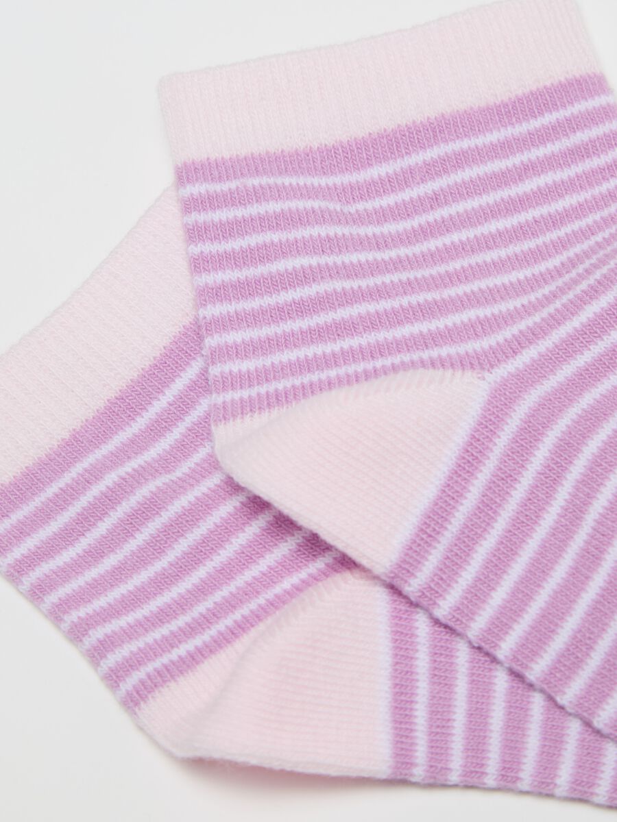 Five-pair pack stretch socks with hearts design_1