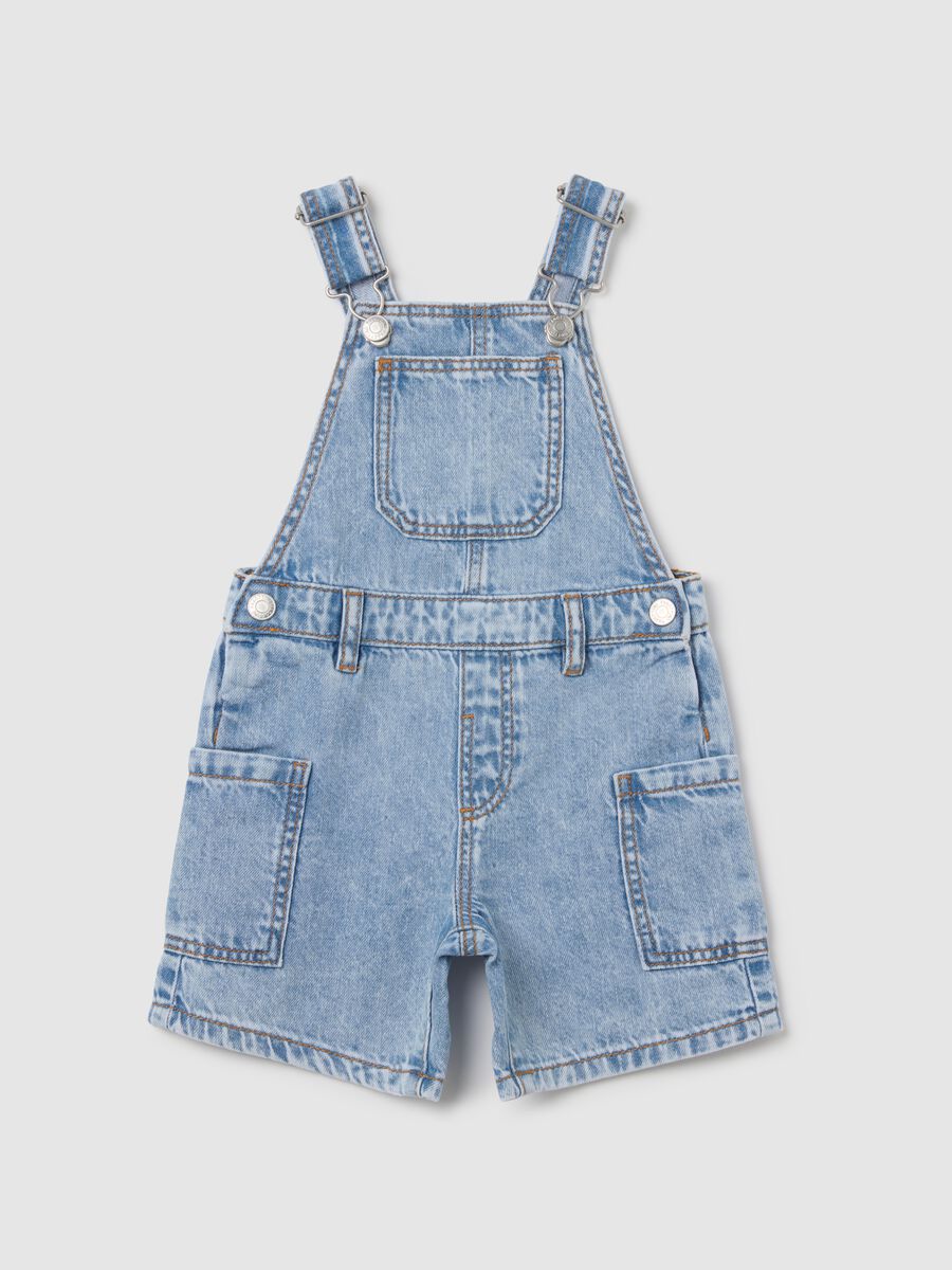 Denim Shorts Overalls for Boys_0