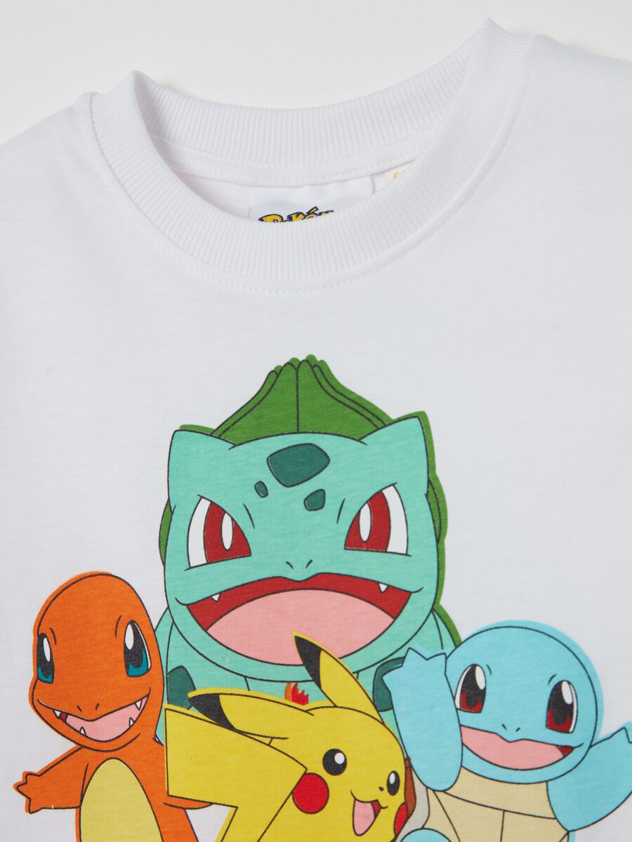 T-shirt a maniche lunghe con stampa Pokemon_2