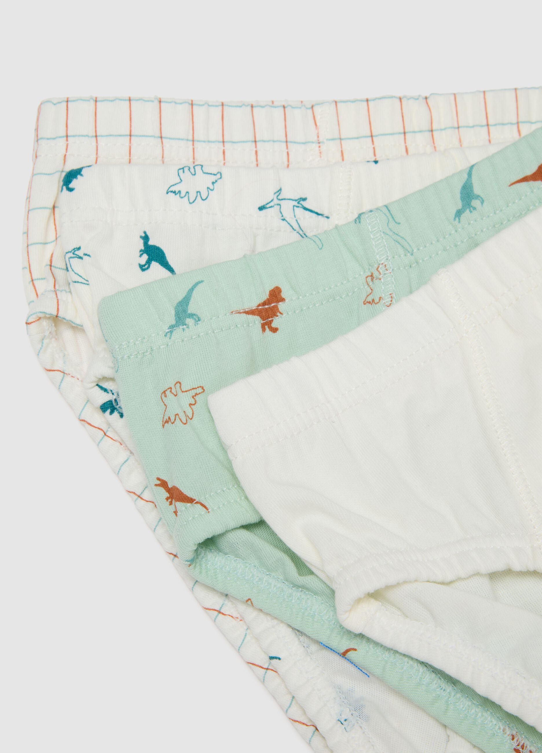 Set multipack mutandine da bambino in puro cotone multicolor