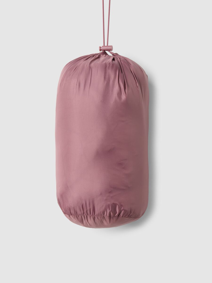 Regular fit pink padded jacket with hood_1