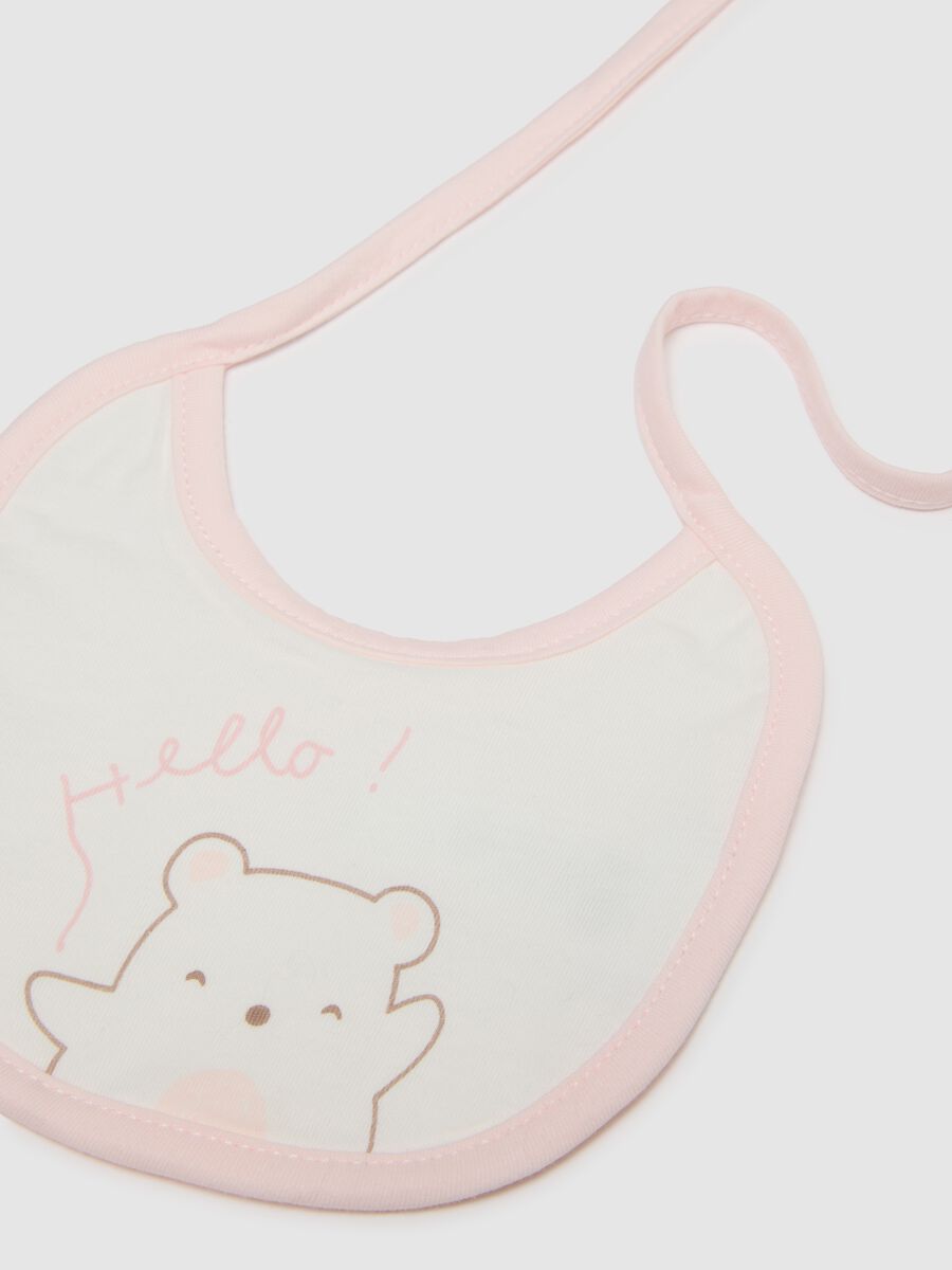 Twin-Pack White Pure Cotton Bibs for Infants_2