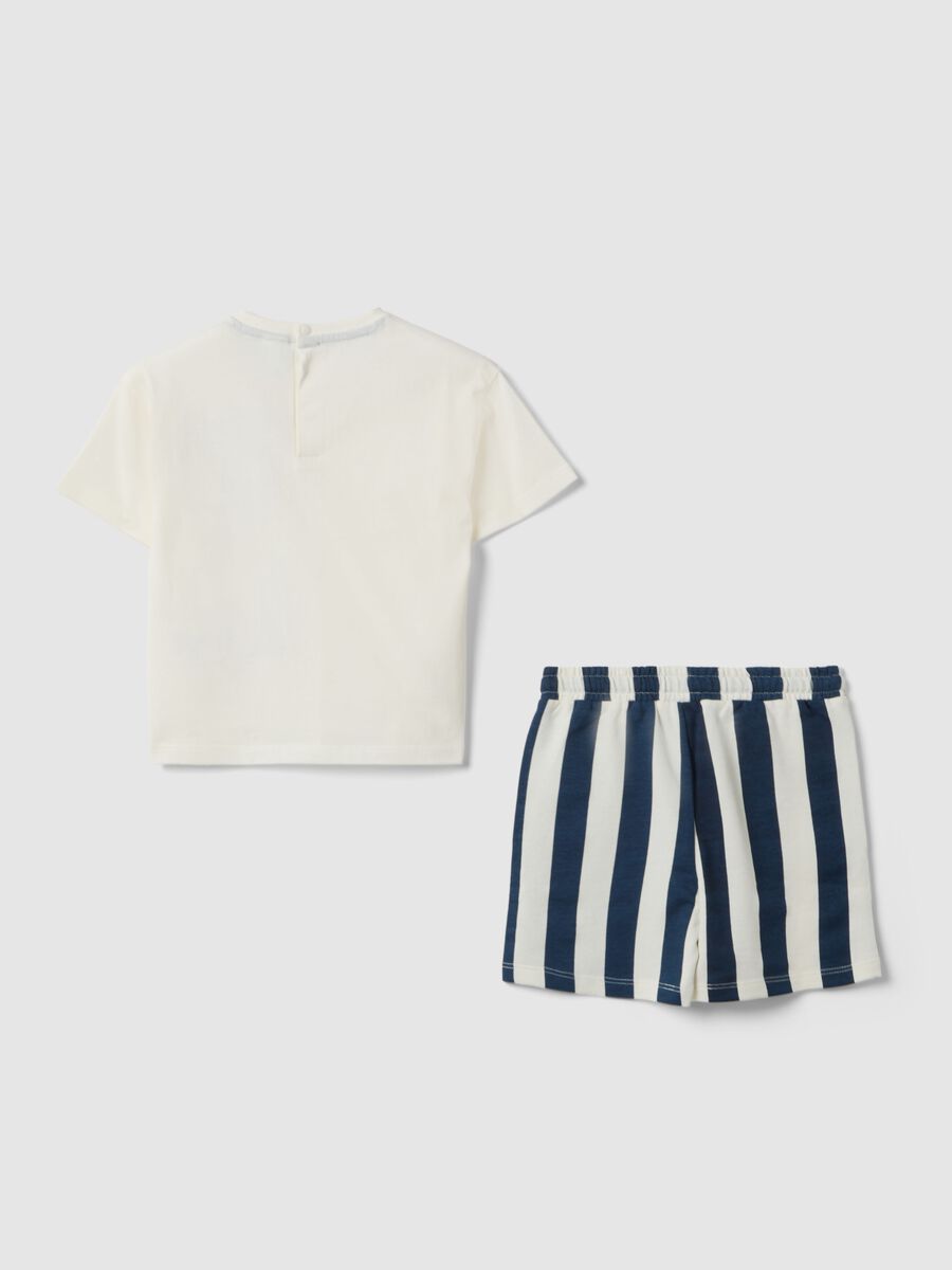 Set maglia pantaloncino in puro cotone multicolor da bimbo Disney_1