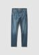 Mid-wash slim-fit stretch cotton jeans_0