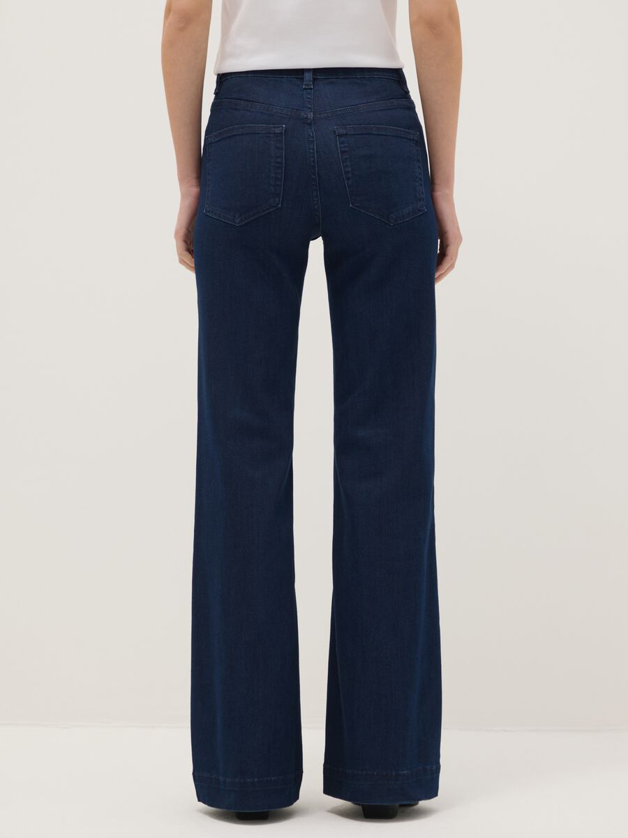 Blue Denim Bootcut Jeans_2