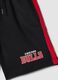 Boys&rsquo; black pure cotton Chicago Bulls print shorts_2